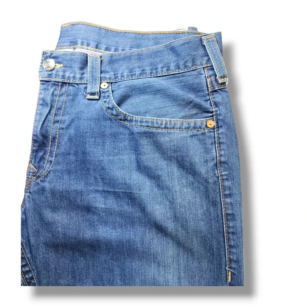 Vintage TRUE RELIGION Section STRAIGHT Size 42x28.5‎ Denim Jeans Made In USA